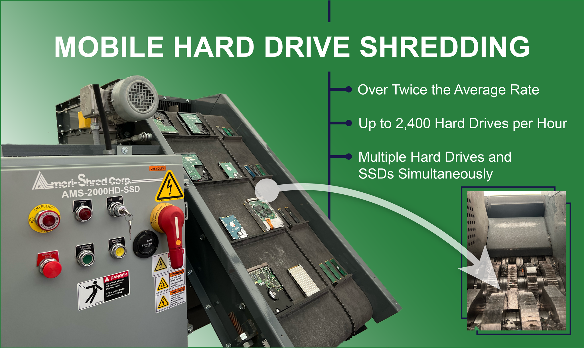 HDD-SSD Shredders Series 1 - Ameri-Shred Corp.